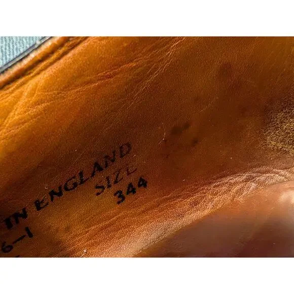 Vintage Dr. Martens Oxford Shoes Union Jack British Flag England Men's Size 7.5 - Picture 16 of 16